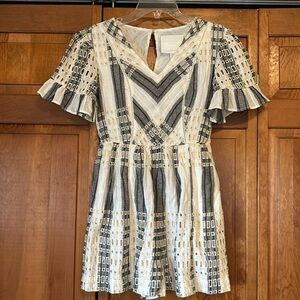 Anthropologie eyelet romper